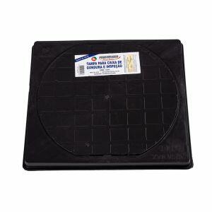 Tampa para Caixa Inspeção e Gordura 30cm Pp Preto Brec Tampa para Caixa Inspeção e Gordura 30cm Pp Preto Brec