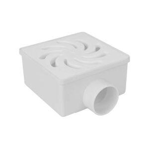 Ralo Sifonado Seco 100x52x40mm Cil Branco Quadrado Amanco