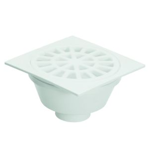 Ralo Sifonado 100x45x40mm Esgoto Branco Redondo Amanco