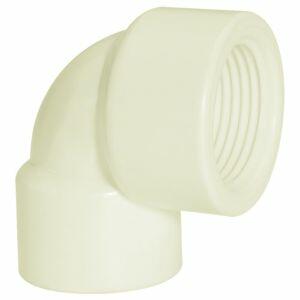 Joelho Red 90° 3/4x1/2 Pvc Roscável Branco Amanco