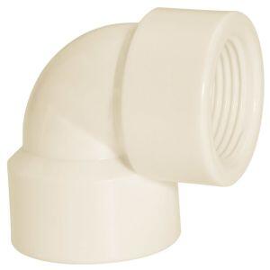 Joelho 90 11/2  Pvc Roscável Branco Amanco