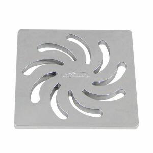 Grelha Quadrado para Caixa Sifonada 150mm Vortice Abs Cromado Amanco Grelha Quadrado para Caixa Sifonada 150mm Vortice Abs Cromado Amanco