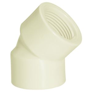 Joelho 45º 1 Pvc Roscável Branco Amanco