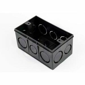 Caixa Luz 4x2 Retangular Preto Amanco Caixa Luz 4x2 Retangular Preto Amanco
