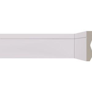 Rodapé Poliestireno 2,40x7cm 3612 Rp Frisado Branco Málaga