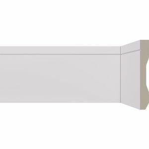 Rodapé Poliestireno 2,40x10cm 3613 Rp Frisado Branco Málaga