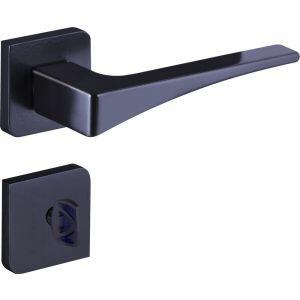 Fechadura Roseta 40mm 083908 Maxx 4643 Banheiro Preto Fosco Aliança