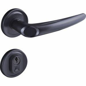 Fechadura Externa Joy Roseta Preto Fosco 40mm 083571 2600/63 Aliança