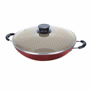Wok Alumínio 36cm Paris Vermelho Tramontina Wok Alumínio 36cm Paris Vermelho Tramontina