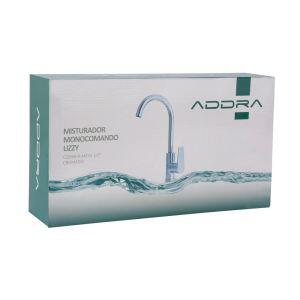 Torneira Misturador Monocomando para Cozinha de Mesa 1/2" Livo Cromado Addra