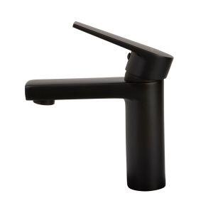 Torneira Misturador Monocomando para Banheiro de Mesa Bica Baixa 1/2" Livo Preto Addra