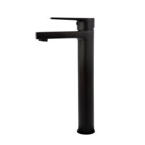 Torneira Misturador Monocomando para Banheiro de Mesa Bica Alta 1/2" Livo Preto Addra