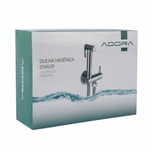 Ducha Higiênica Com Registro 1/2" Chaud Cromado Addra
