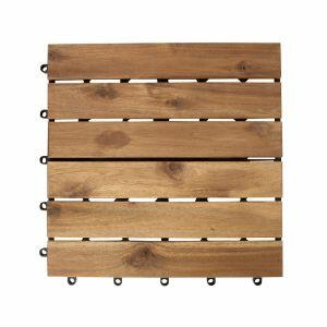 Deck Cassia 30x30x2cm 6 Ripas Natural Fosco Fascino Deck Cassia 30x30x2cm 6 Ripas Natural Fosco Fascino