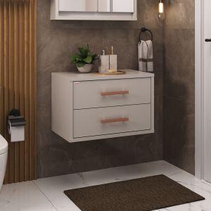 Gabinete para Banheiro MDF-MDP Lorena Nude 70cm C-Linea Gabinete para Banheiro MDF-MDP Lorena Nude 70cm C-Linea