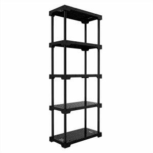 Estante Plastico Poly Eco Preto 5 Prateleiras Grifit Estante Plastico Poly Eco Preto 5 Prateleiras Grifit