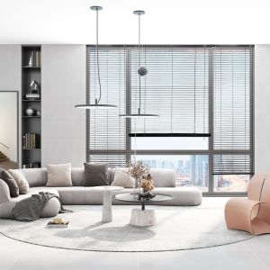 Persiana Horizontal Alumínio Ange Preto 120x160cm Diagonal