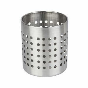 Porta Utensílios 1,3L Hina Inox Redonda Casa&Ideia