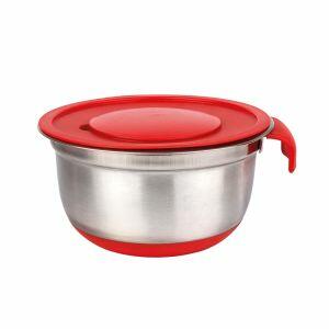 Bowl 21cm C/ Ralador e Tampa Inox Casa&Ideia