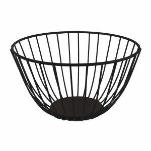 Fruteira Mesa 25x13cm Aramada Preto Casa&Ideia Fruteira Mesa 25x13cm Aramada Preto Casa&Ideia