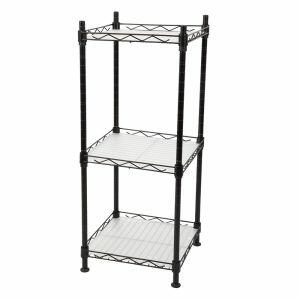 Estante Aço 73x30x30cm Madrid Preto 3prat Casa&Ideia