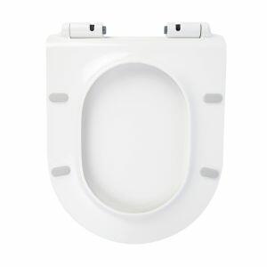 Assento Sanitário Termofixo New Monaco com Queda Amortecida Branco Addra