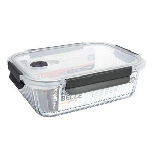 Pote Vidro Hermético 1,5l Belle Transparente Com Tampa Casa&ideia