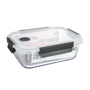 Pote Vidro Hermético 1l Belle Transparente Com Tampa Casa&ideia