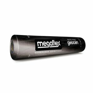 Manta Asfáltica 1mx10x4mm Geocen Poliéster Preto Sem Alumínio Megaflex