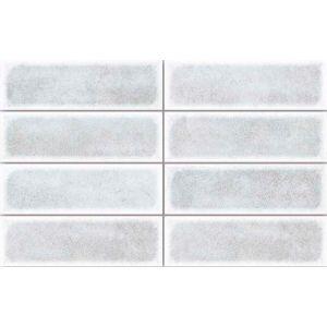 Porcelanato Bk722/404 Brick Deep White Bold Brilhante 7x22 Gabriella