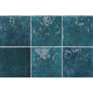Porcelanato Hijau Azul Bold Brilhante 20x20 Gabriella