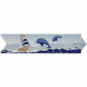 Faixa Decorativo 8,5x33 Glv8504 Azul Gabriella