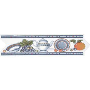 Faixa Decorativa 8,5x33 Gld2126 Branco Cinza Gabrielle