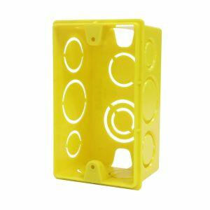 Caixa Luz 4"x2" Retangular Amarela Pvc Vitralux