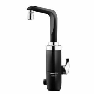 Torneira Elétrica Digital para Cozinha de Mesa Essencial Preto/cromo 220v Lorenzetti