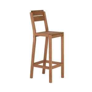Banqueta Madeira Alta Maresia  Jatoba Metalnew