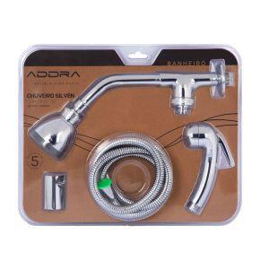 Chuveiro com Desviador 1/2" Gota Cromado Addra
