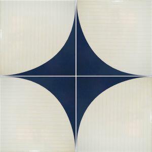 Faixa Decorativa Itapema Azul Branco Bold Acetinado 20x20 Gabriella