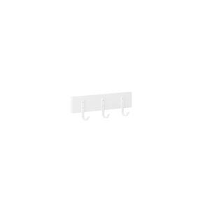 Cabideiro de Porta e Parede 3 Ganchos Branco Prat-k