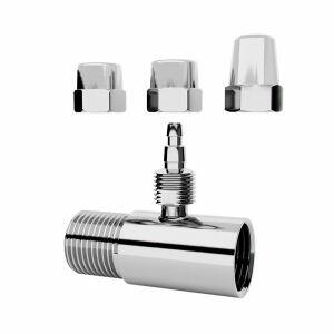 Adaptador Filtro 1/2" e 1/4" Cromado Blukit