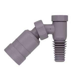 Adaptador Articulado para Maquina Lavar Cinza Ajustavel Blukit