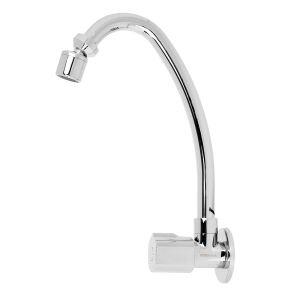 Torneira para Cozinha de Parede Bica Alta 1/2" Yasmin Cromado Addra