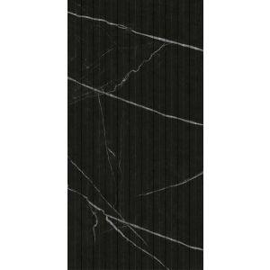 Revestimento Parede Ripa Marmo Nero Retificado Acetinado 45x90 Biancogres