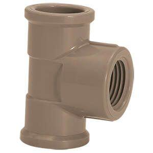 Tee 32mmx3/4 Pvc Soldável Azul Amanco