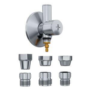 Kit Adaptador para Filtro Com Registro Abs Cromado Blukit