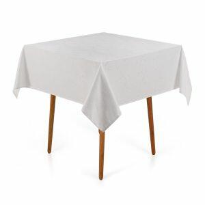 Toalha de Mesa 140CM X 140CM Melli Branco Karsten
