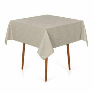Toalha Mesa 140x140cm Melli Cinza Karsten