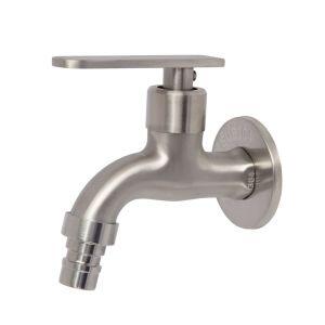 Torneira para Tanque/Máquina 1/2" Julio Aço Inox Hidrofama Torneira para Tanque/Máquina 1/2" Julio Aço Inox Hidrofama