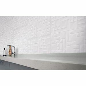 Piso Cerâmico R40651 Branco Retificado Acetinado 40x75 Ilhabella
