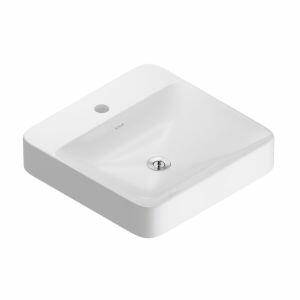 Cuba para Banheiro de Apoio Quadrada 41x44cm Vox Flow Branco Kohler